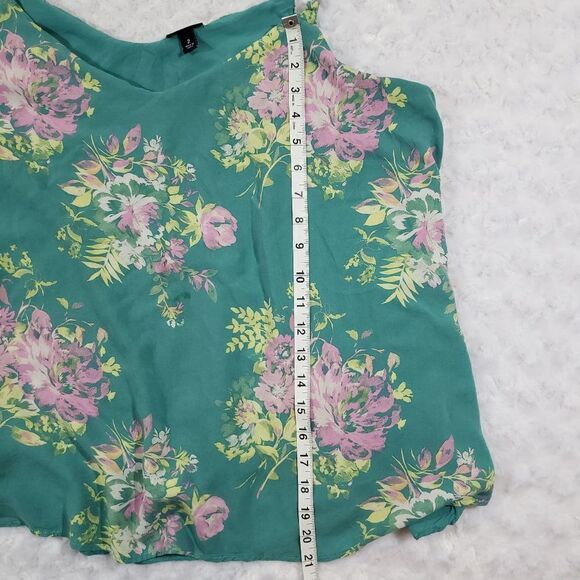 Torrid size 2 green floral top - Picture 3 of 7